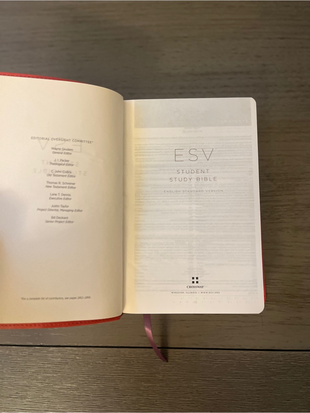 ESV Student Study Bible - Red